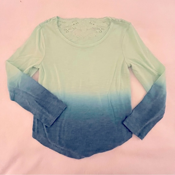 Turquoise and Blue ombré Shirt - Picture 1 of 4